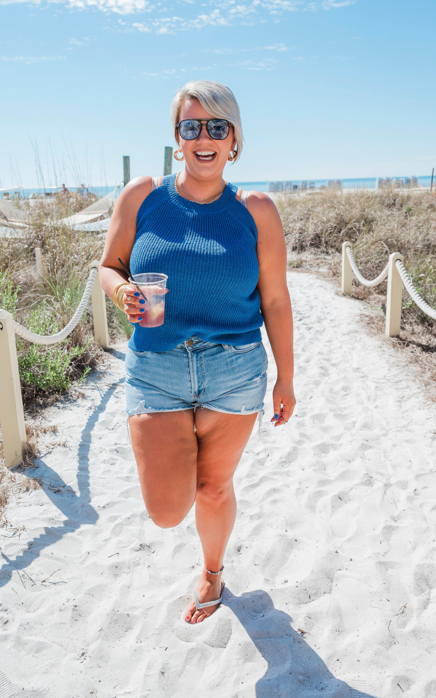 Summer Sweater Halter Tank Top by Salty Wave - Part 2 - Final Sale