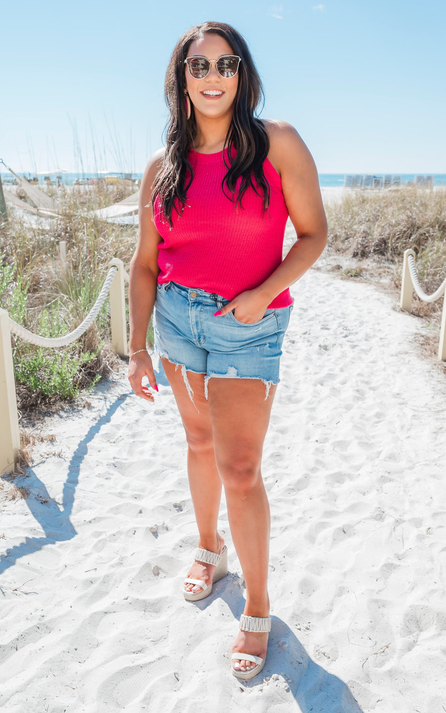 Summer Sweater Halter Tank Top by Salty Wave - Final Sale