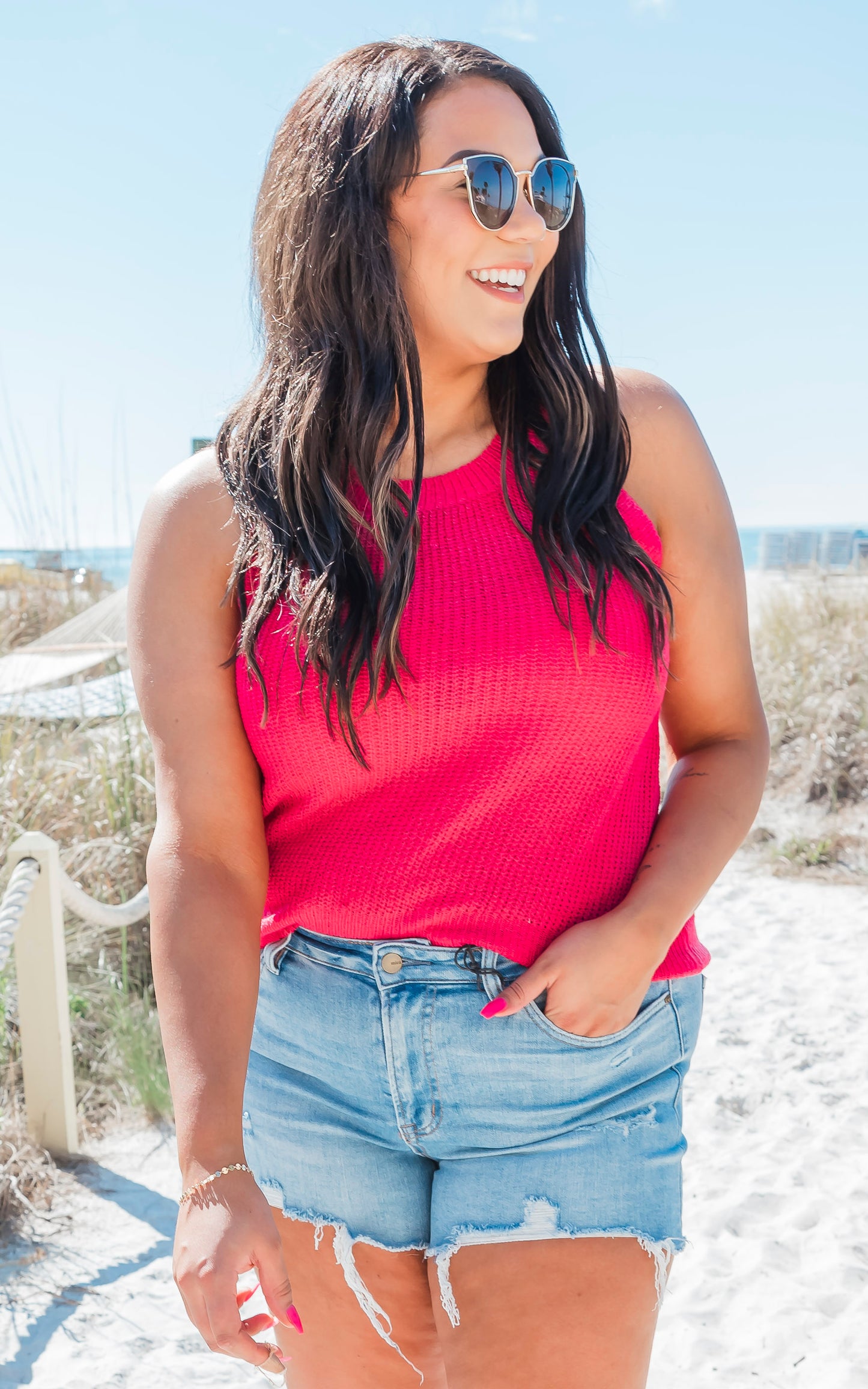 Summer Sweater Halter Tank Top by Salty Wave - Final Sale