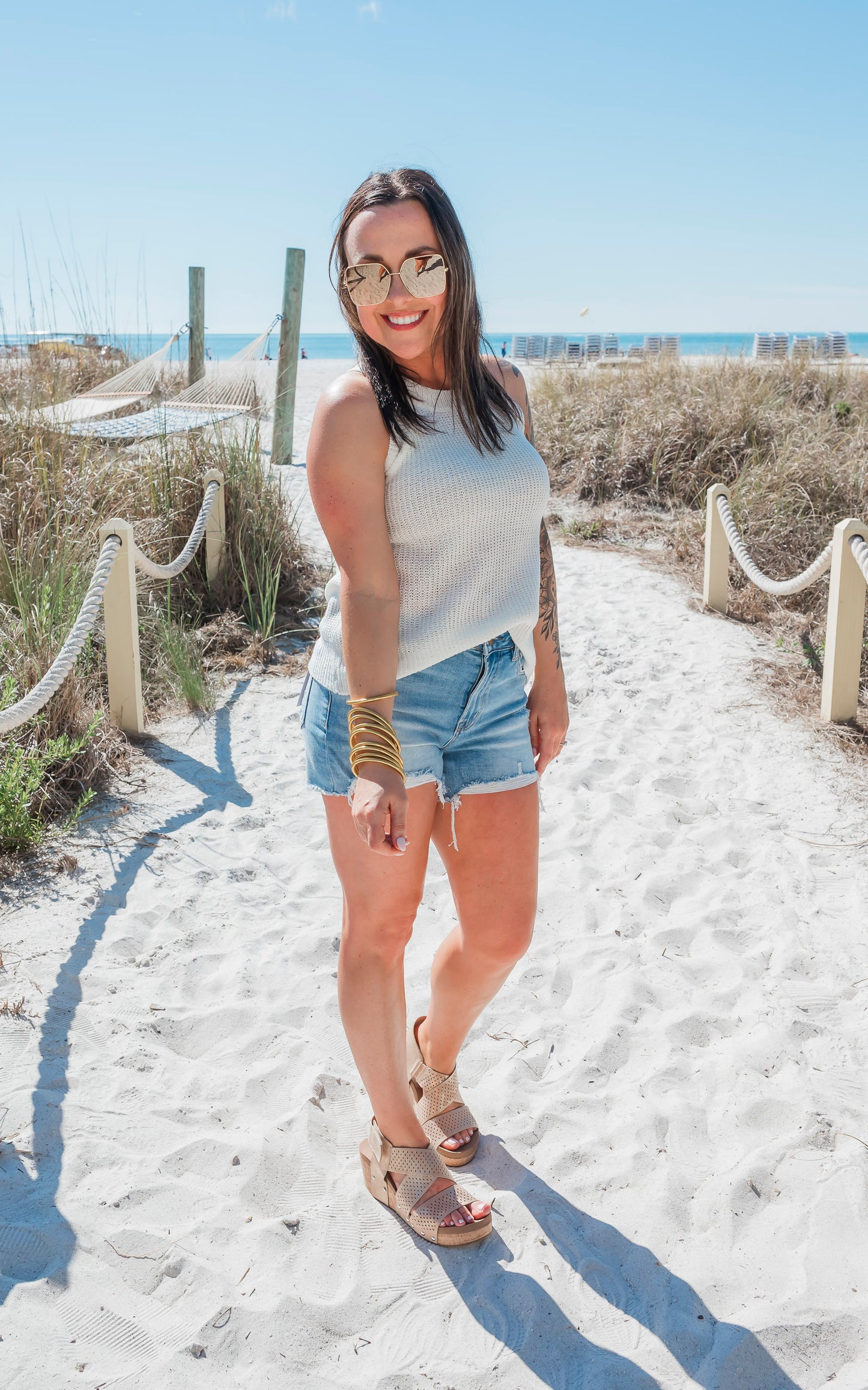 Summer Sweater Halter Tank Top by Salty Wave - Final Sale