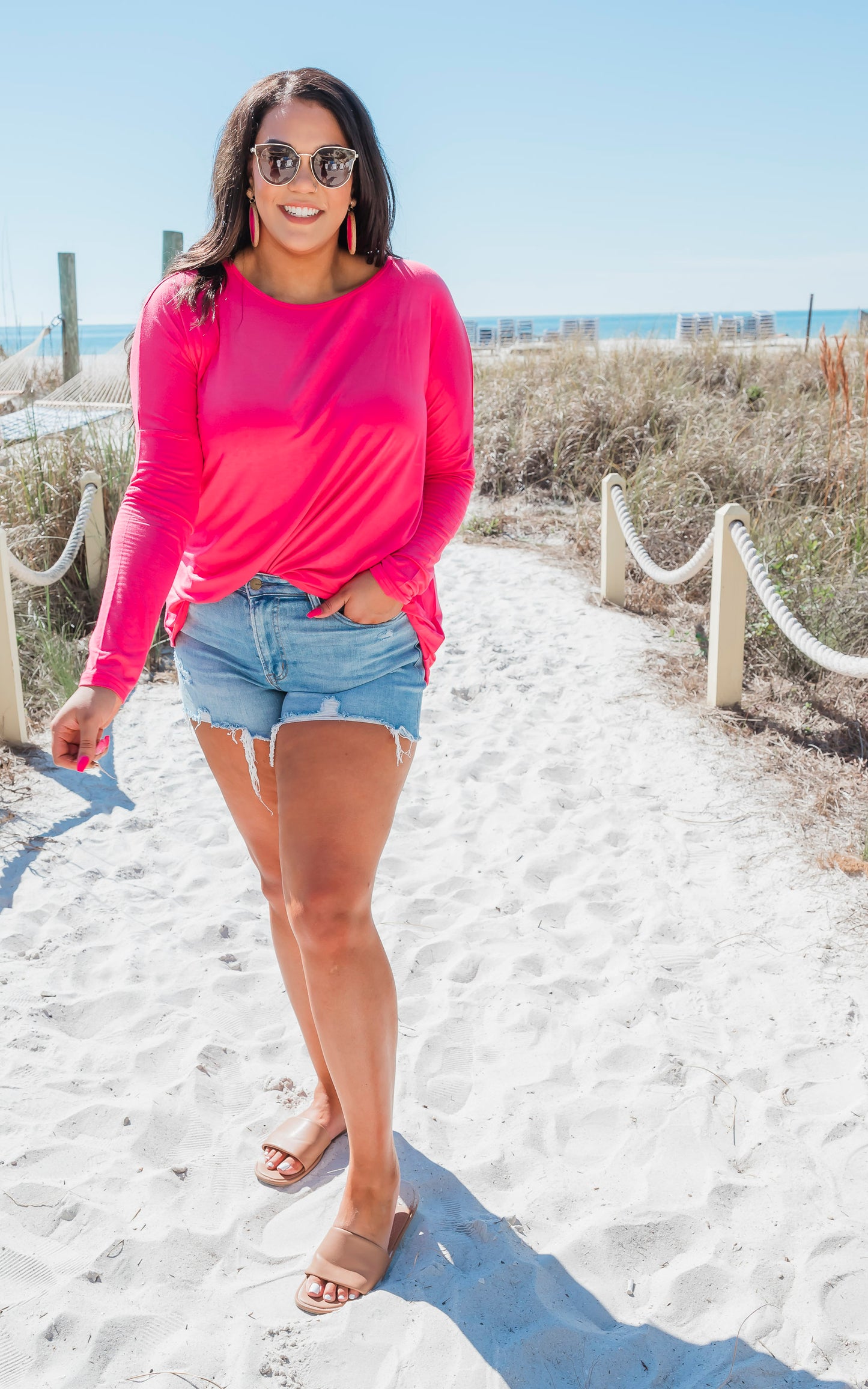 The Long Sleeve Piko Top by Salty Wave