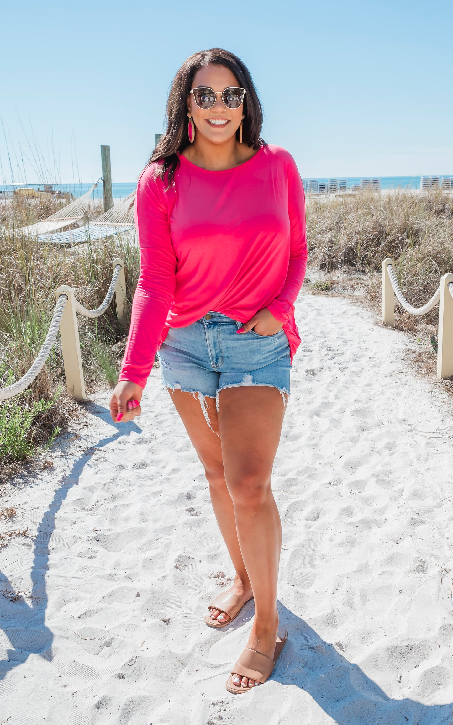 The Long Sleeve Piko Top by Salty Wave
