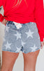 Mineral Wash Star Shorts - Final Sale