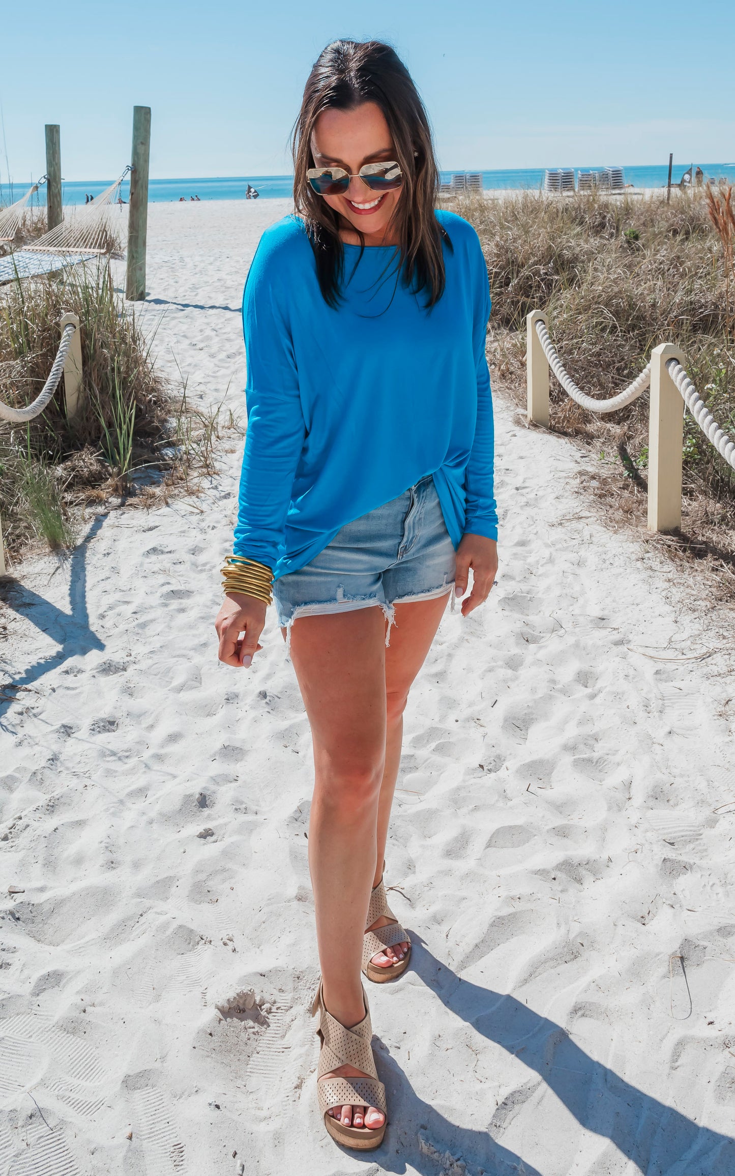 The Long Sleeve Piko Top by Salty Wave