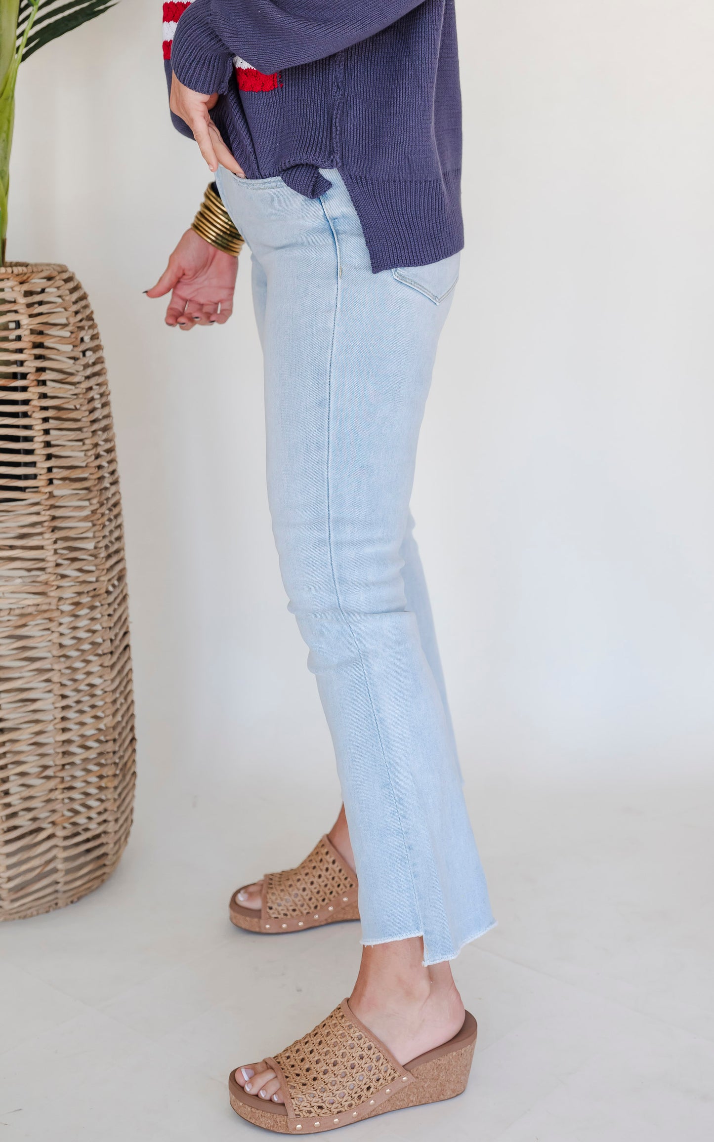 Parade High Rise Crop Flare Denim Jeans