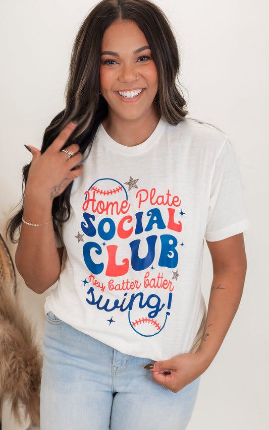 Home Plate Social Club Graphic T-shirt**