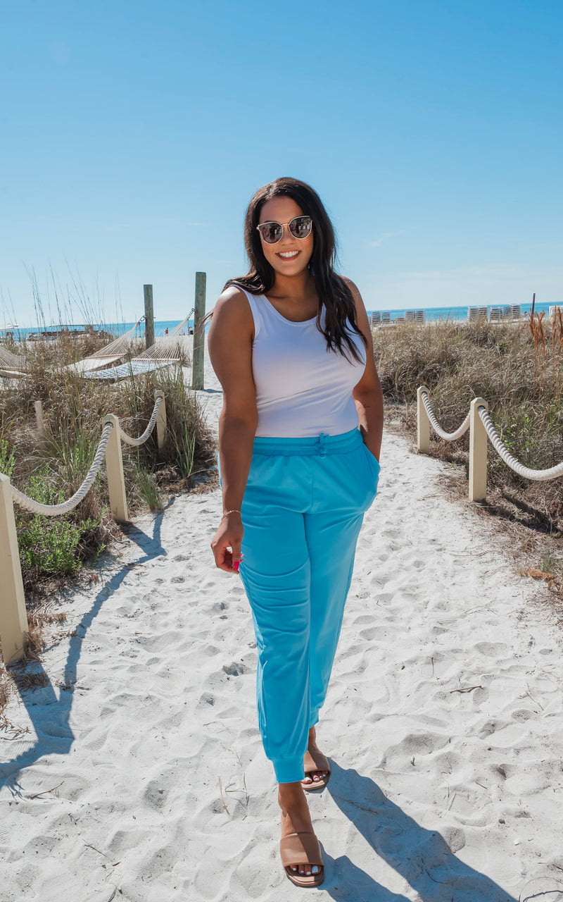 Seaside Blue Everyday Joggers by Salty Wave- DEAL