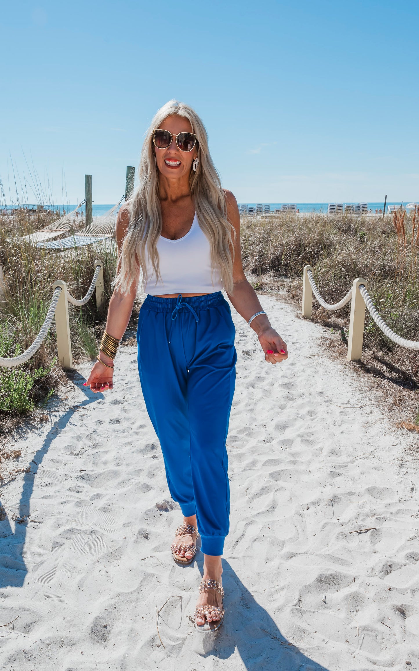 Cobalt Blue Everyday Joggers by Salty Wave**DEAL