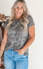 Camo Short Sleeve Top - Final Sale