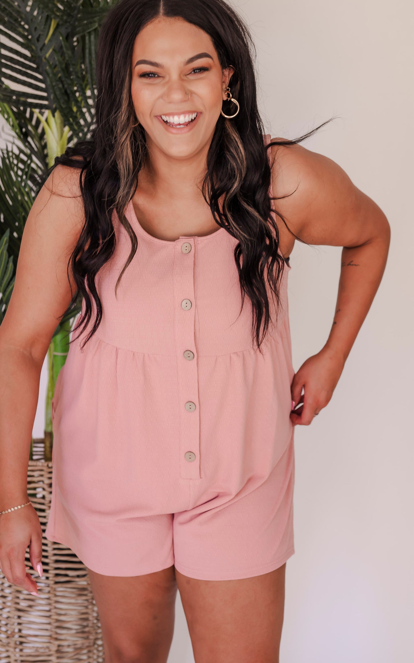 The Perfect Button Down Romper