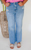MICA | Stretch Super High Rise Wide Leg Denim Jeans - Final Sale