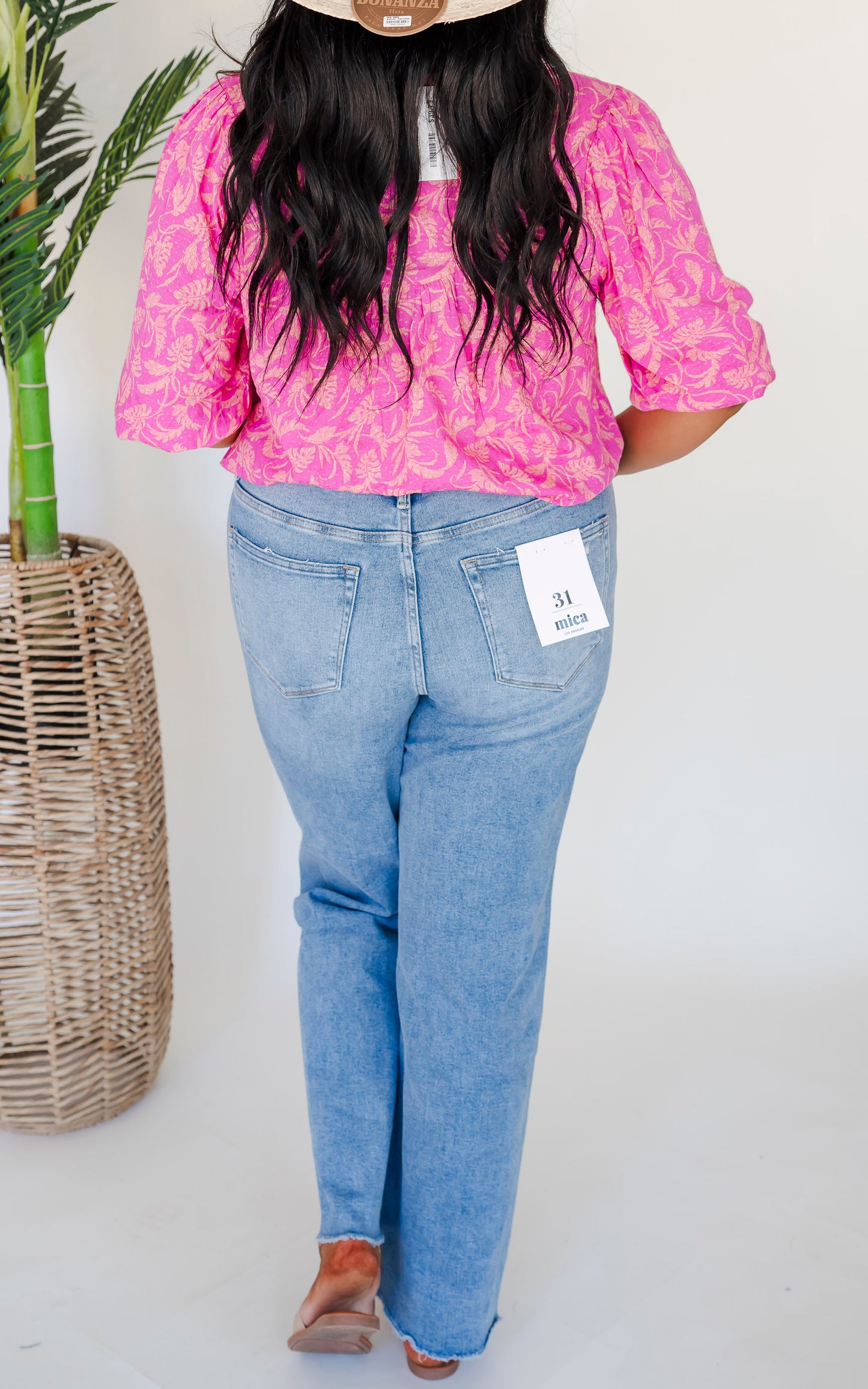 MICA | Stretch Super High Rise Wide Leg Denim Jeans - Final Sale