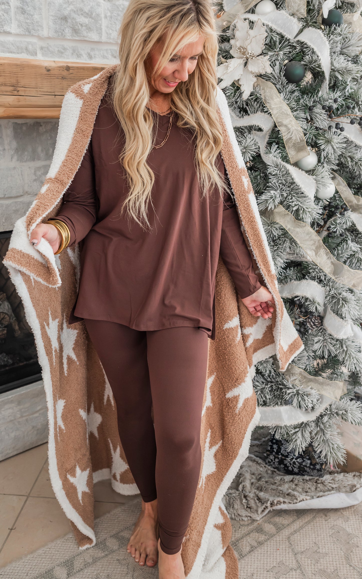 The Cognac Star Dreamer Blanket by Salty Wave *DEAL-FINAL SALE