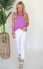 Ruffle Sleeveless Top - Final Sale**
