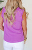 Ruffle Sleeveless Top - Final Sale**