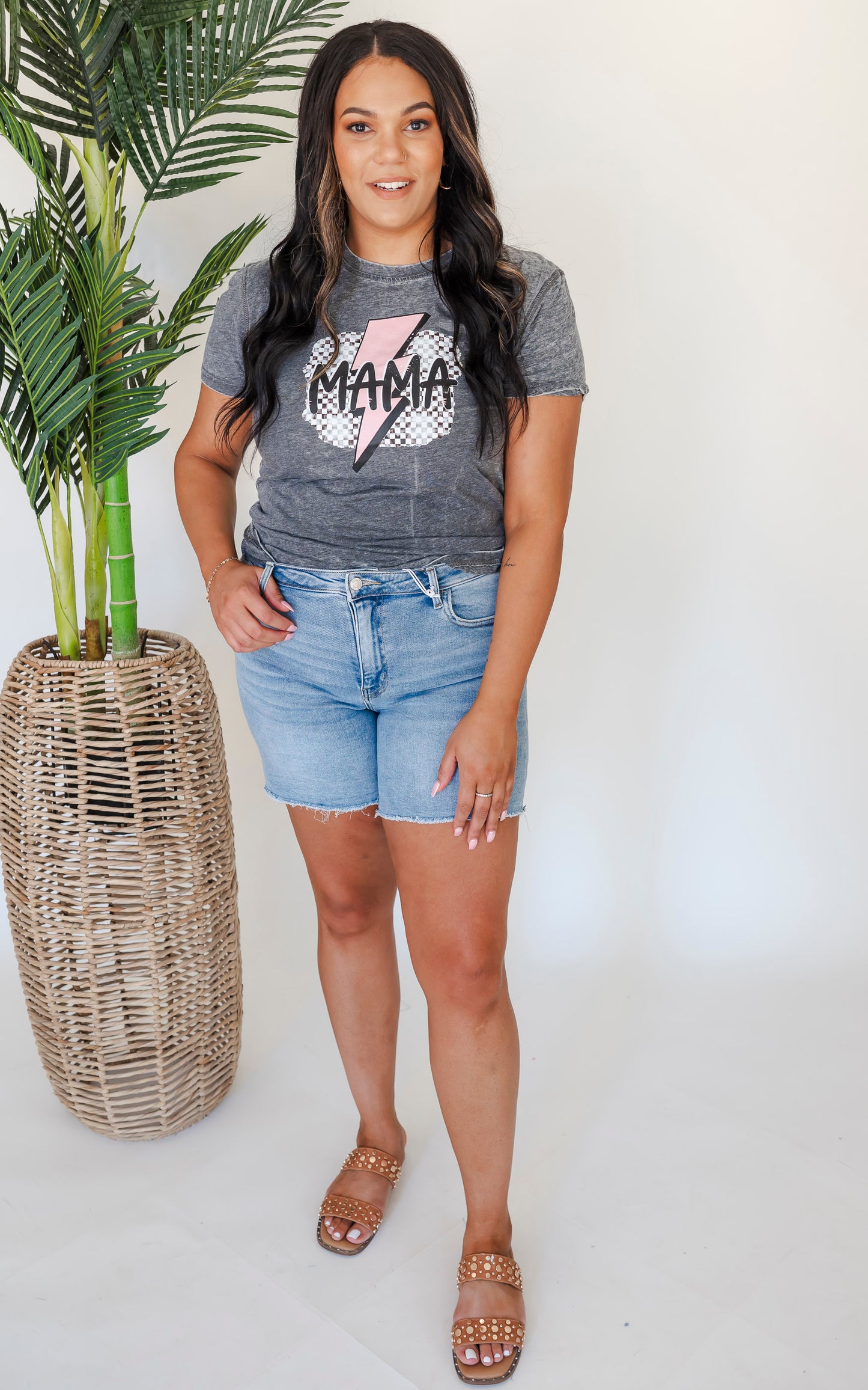 Dark Smoke Mama Lighting Graphic T-shirt.**