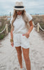 White Textured Short | SALTY WAVE *FINAL SALE*