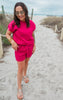 Fuchsia Textured Short Set by Salty Wave (Top & Bottom) - Final Sale
