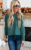 hunter green dolman sweater