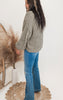 V-Neck Cropped Chanille Sweater | POL - Final Sale**