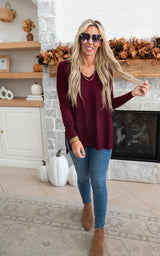 burgundy sweater 