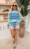 Triple Beach Bum Long Sleeve Top** - Final Sale