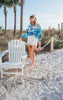 Beach Bum Tie Dye Blue Hoodie* - Final Sale