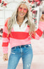 Candy Crush Colorblock Cozy 1/2 Zip Mock Neck Sweater | SALTY WAVE *DEAL-FINAL SALE