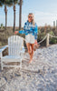 Beach Bum Tie Dye Blue Hoodie* - Final Sale