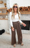 Matte Crepe Wide Leg Pants