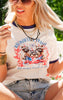 Red, White and Trashy Snarky Ringer Graphic T-shirt - Final Sale