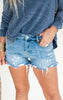 MICA | The Gigi High Rise Patched Denim Shorts* - Final Sale