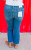 The Anna Mid Rise Bootcut Crop Denim Jean | Mica** - Final Sale