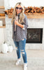 All the Cozy Checkered Charcoal Shacket by Salty Wave **DEAL