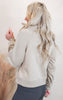 Half Zip Sweatshirt With Funnel Neck - Final Sale