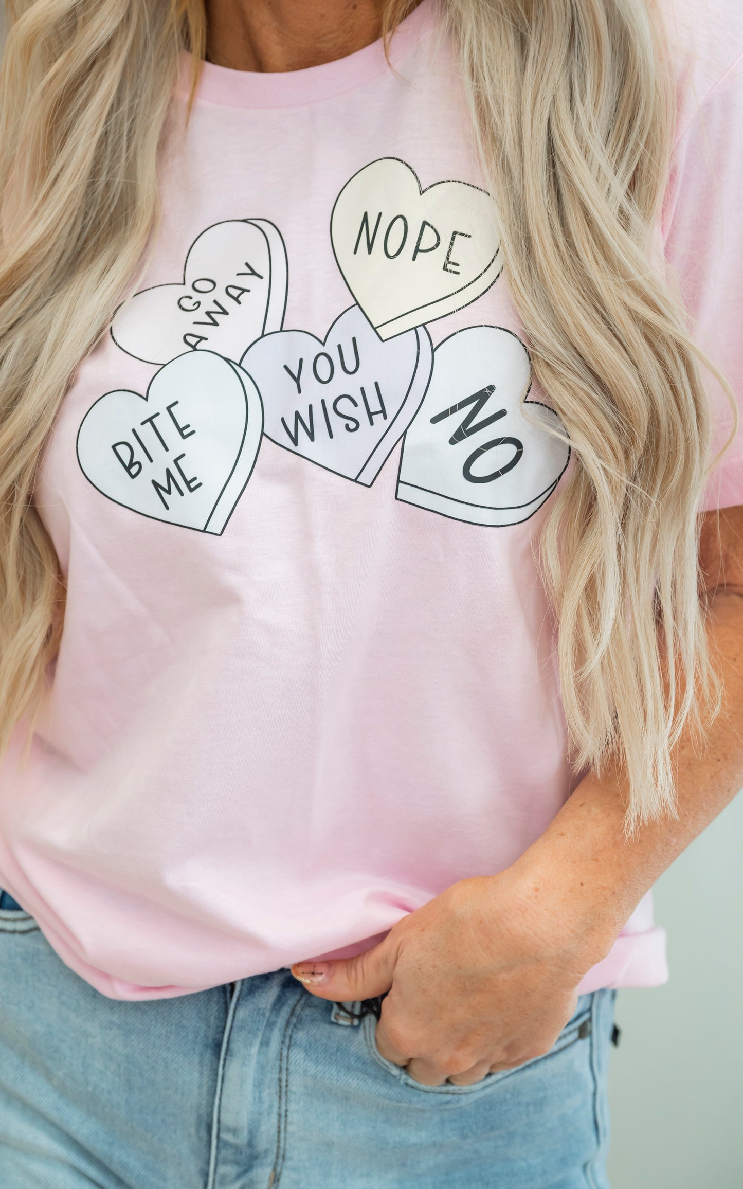 Bite Me Hearts Graphic T-shirt