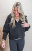 Half Zip Sweatshirt With Funnel Neck - Final Sale
