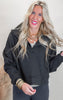 Half Zip Sweatshirt With Funnel Neck - Final Sale