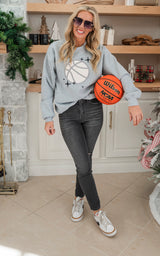 Basketball Star Crewneck Sweatshirt**