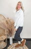 Half Zip Sweatshirt With Funnel Neck - Final Sale