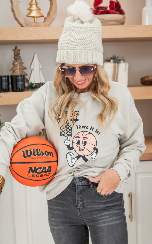 Whoop There It Is Basketball Crewneck Sweatshirt - Final Sale