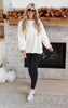 Ivory corded pullover