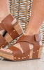Corkys Guilty Pleasures Wedge- Cognac - Final Sale