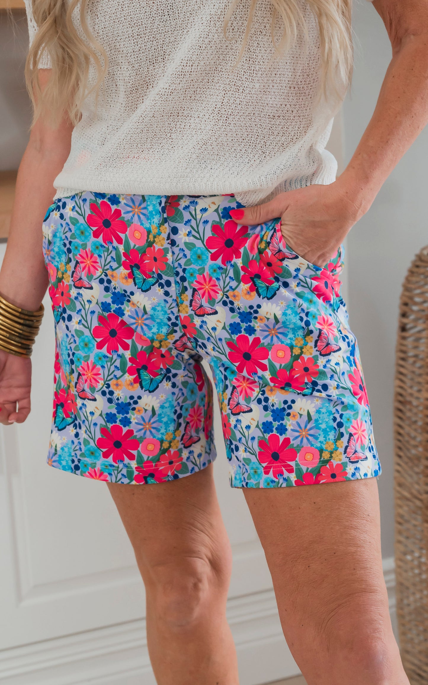 6.5 inch Butterfly Everyday Bermuda Golf Chino Shorts by Salty Wave