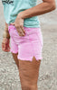 Perfect for You Acid Wash Frayed Cutoff Denim Shorts | Zenana - Final Sale