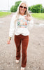 The Bethany Mid Rise Corded Bootcut Denim Jean*