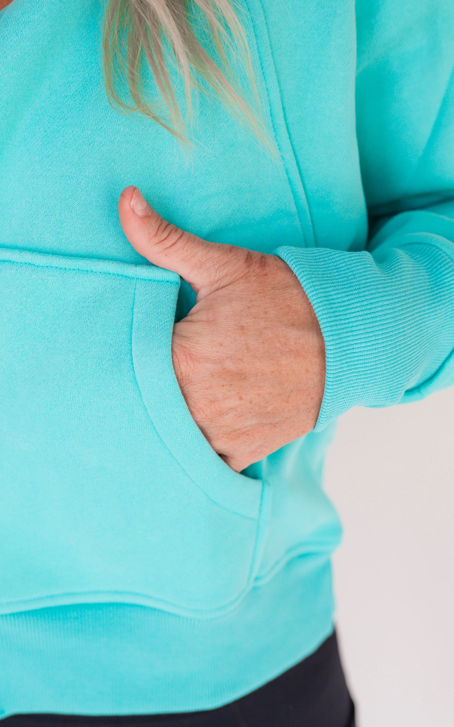 The AVA Full Zip Mock Neck Sweatshirt by Salty Wave
