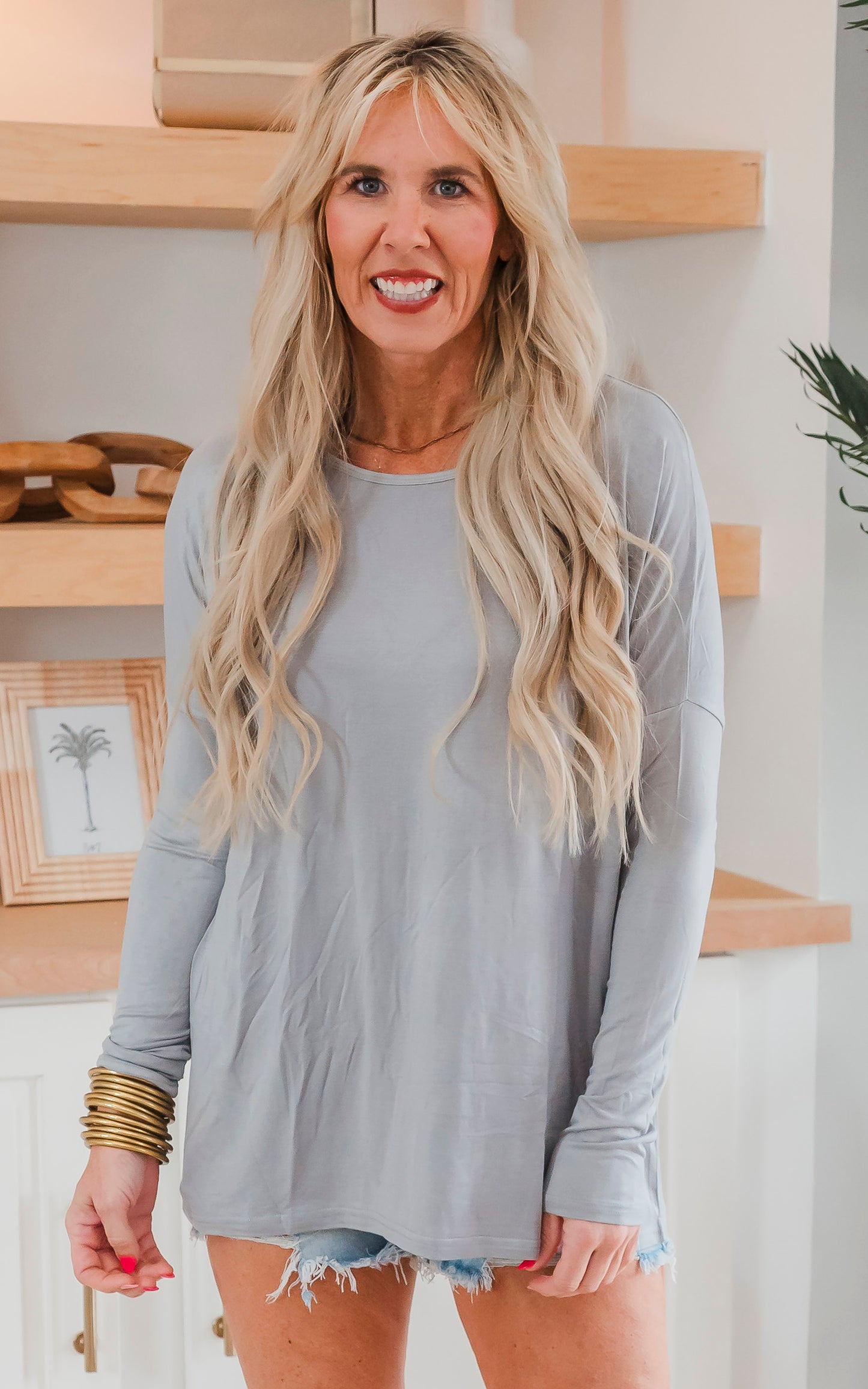 The Long Sleeve Piko Top by Salty Wave