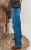 MICA | Independence High Rise Distressed Straight Denim Jean - Final Sale