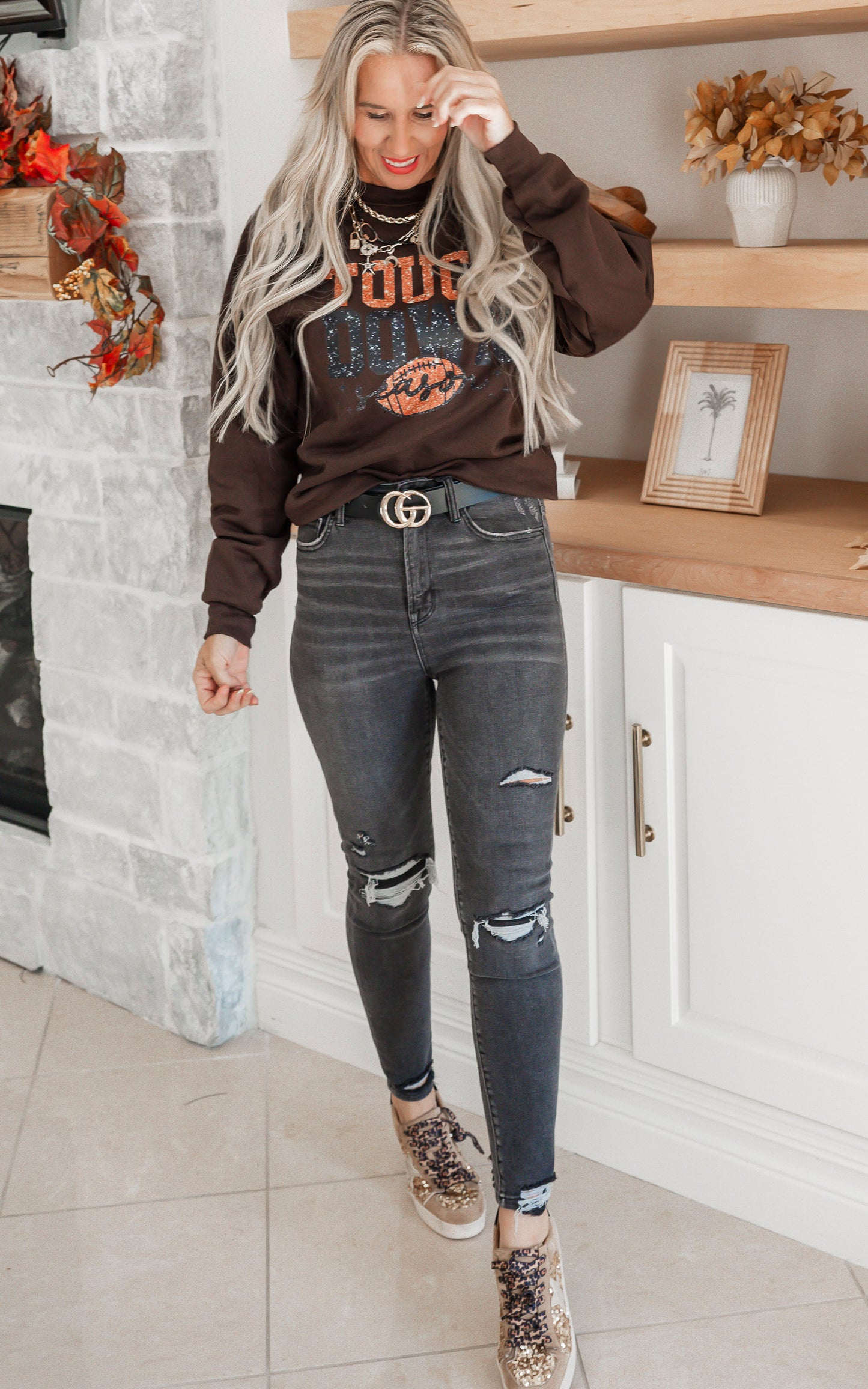 Touchdown Season Graphic Crewneck Sweatshirt*